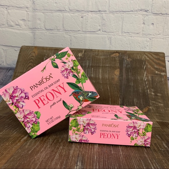 2pc PANROSA PEONY Gentle Scent, Essential Oil Soap, 3.5 oz - Picture 4 of 7